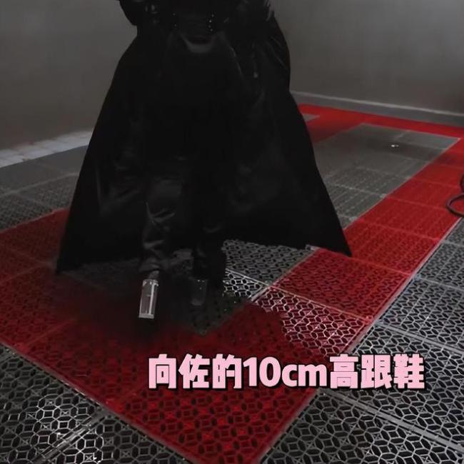 向佐暗黑系造型 十厘米高跟鞋引热议
