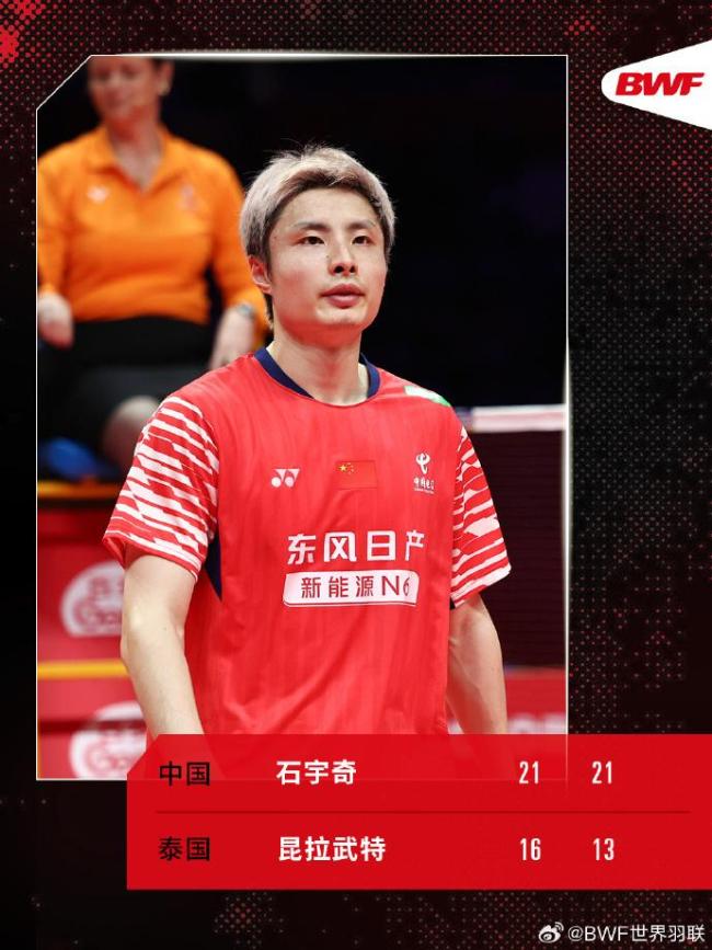 石宇奇晋级羽联年终总决赛男单决赛