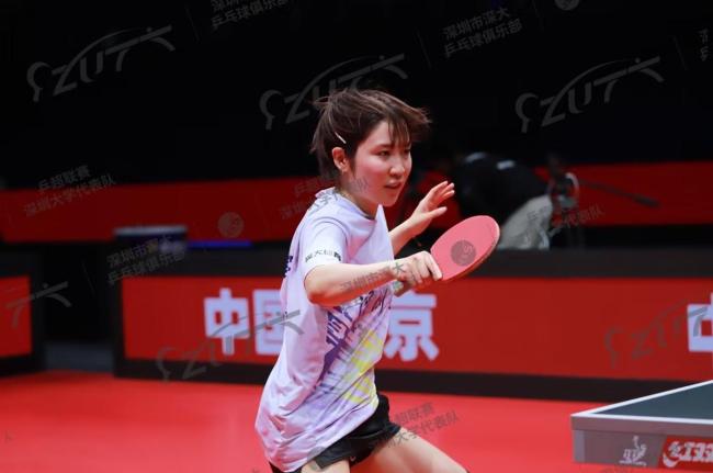 蒯曼3比2何卓佳 深大追平比分激战乒超半决赛