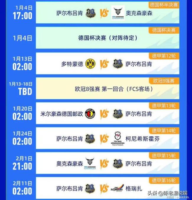 樊振东1月上半月赛程公布 密集赛事牵动人心