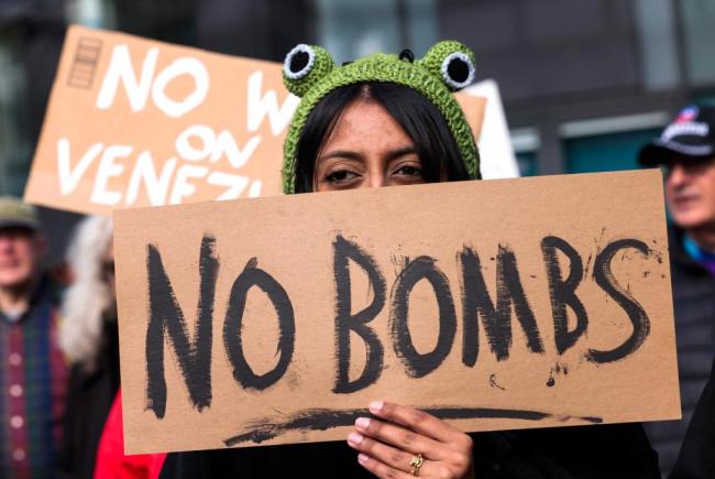 美国超百城抗议霸凌战争 反对军事干预委内瑞拉