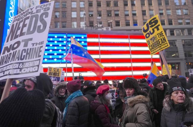 美国超百城抗议霸凌战争 反对军事干预委内瑞拉
