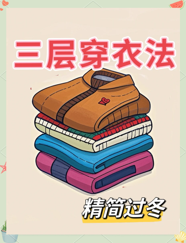 冬季穿衣法则 每层都能见人