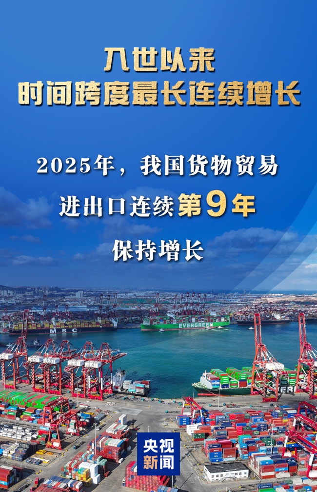 一组图看我国2025年外贸进出口成绩单