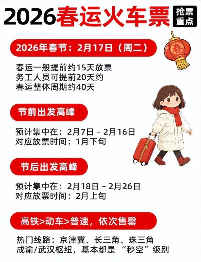 2026春运省心指南来了 抢票新规全解析