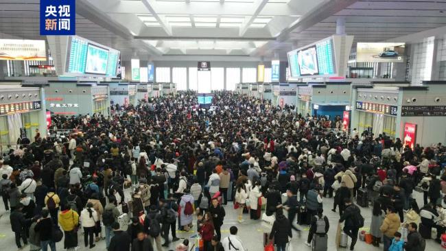 春运40天 长三角铁路预计发送旅客首次突破1亿人次