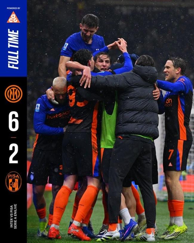 国米vs比萨成本赛季意甲进球最多比赛