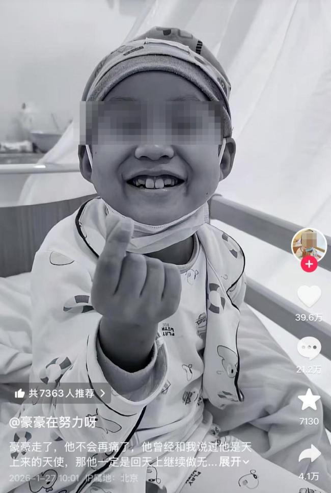 父亲说豪豪昏迷中离开没走得太痛苦
