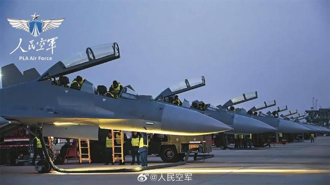 战机轰鸣 直击东说念主民空军施行现场