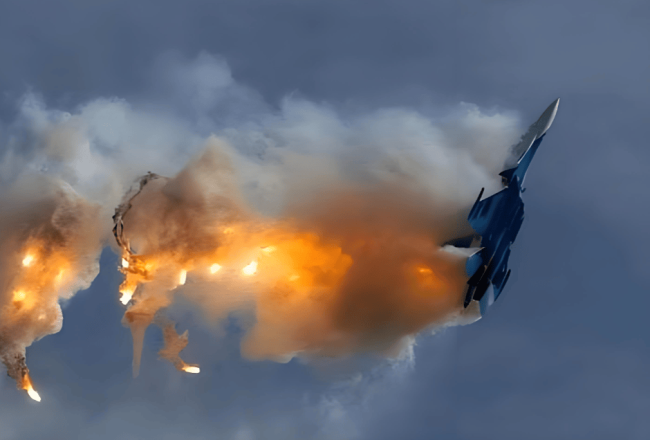 曝俄军一架苏-34被击落 机组两人阵亡 空中优势受挫