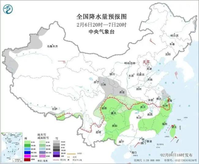 中东部地区将有寒潮雨雪天气 大范围降温来袭