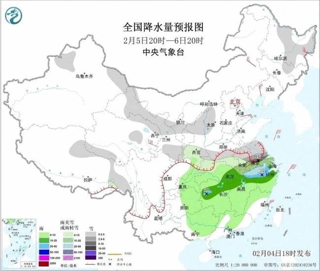 江浙沪皖将迎今年最大雨雪 春运出行需谨慎