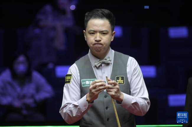 斯诺克世界大奖赛：肖国栋晋级八强 力克奥沙利文