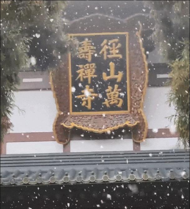 杭州临安下起鹅毛大雪 寒潮抵达激勉多地降雪