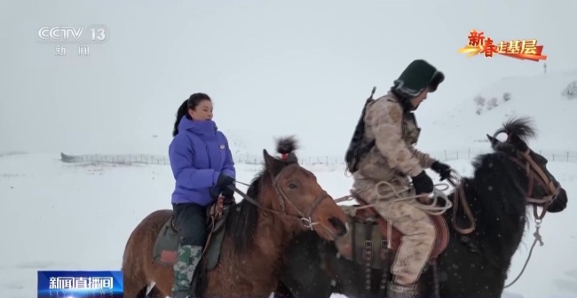 风雪边关路 战士军马共守祖国边防线