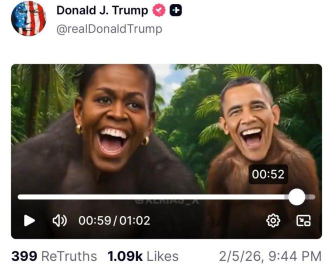 学者：特朗普羞辱奥巴马引众怒