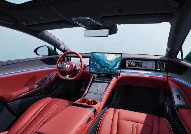 新款比亚迪腾势Z9GT内饰官图发布 熔岩红配色亮眼