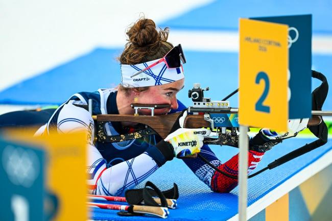 冬奥会冬季两项女子15公里个人赛图集 法国选手摘金夺银