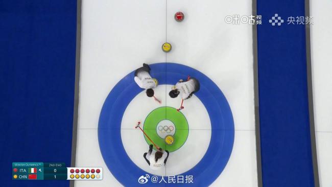 女子冰壶中国队战胜东道主意大利队 逆转取胜展现实力