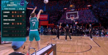 利拉德复出即夺冠 三分大赛三冠王