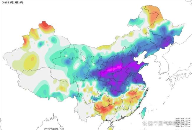 南方又要下雪了 雪花冻雨进入长江流域 寒潮南下气温骤降