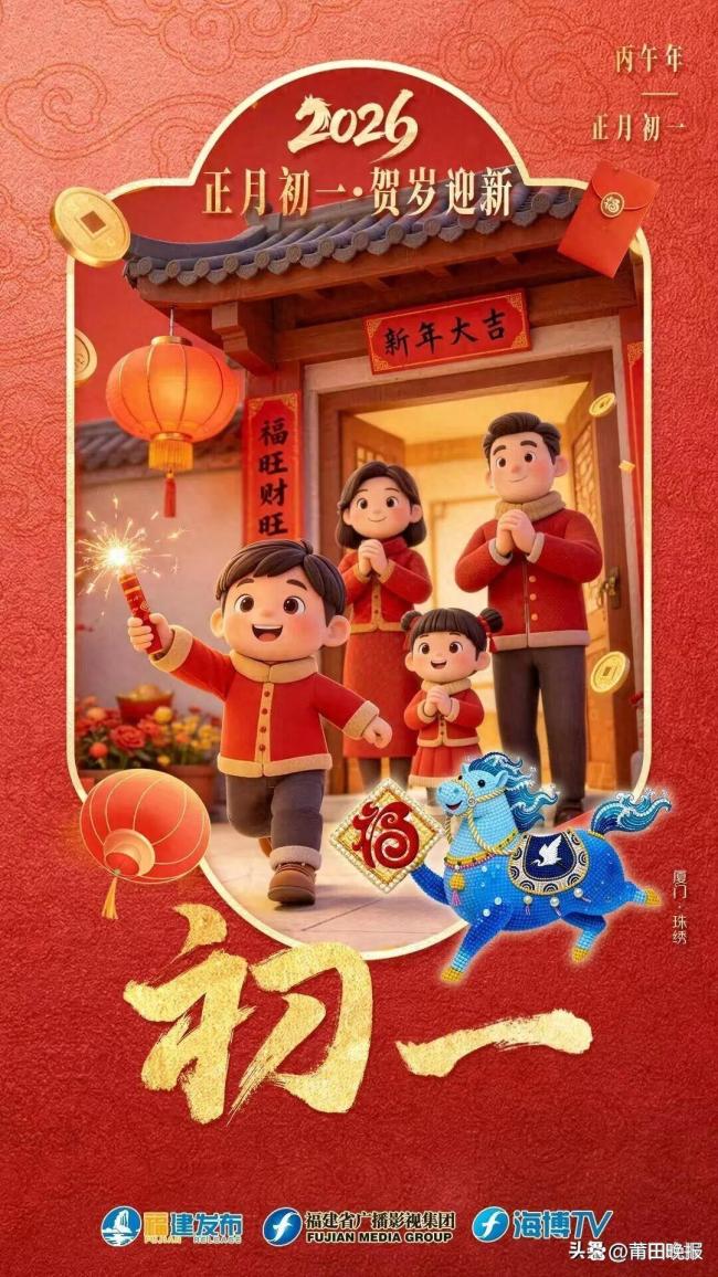 正月初一：迎新贺岁 拜年送福