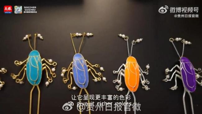 女生半年卖出800多只点翠大蟑螂 非遗技艺引领新潮流