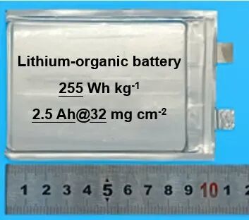 天津大学团队研制出新型有机正极材料