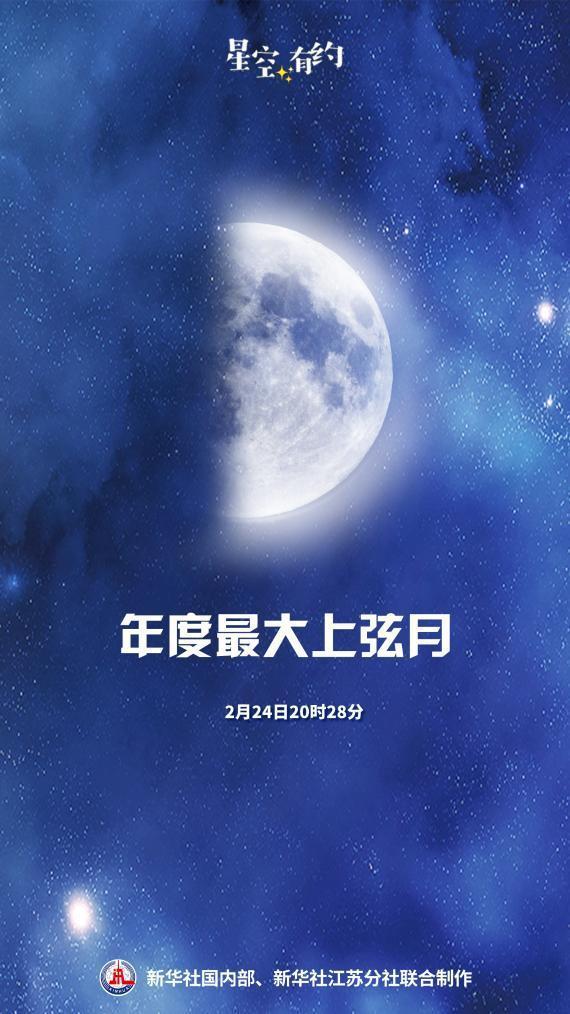 星空有约!今日将迎年度最大上弦月 肉眼可见的天文美景