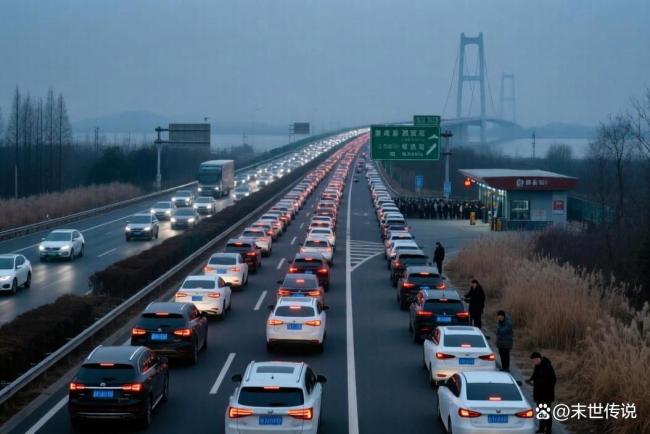 春运高速堵车你遇到过吗