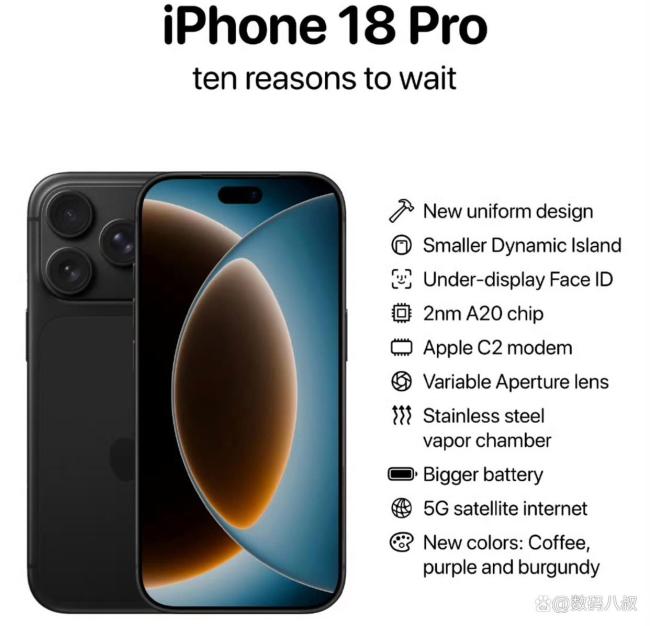 iPhone18Pro深红色 年度最期待配色