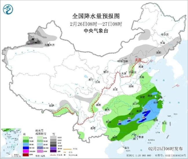 这些地方暴雨暴雪来袭 中东部再迎大范围降水