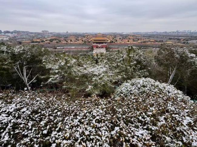 北京迎来马年第一场雪 古都银装素裹年味浓