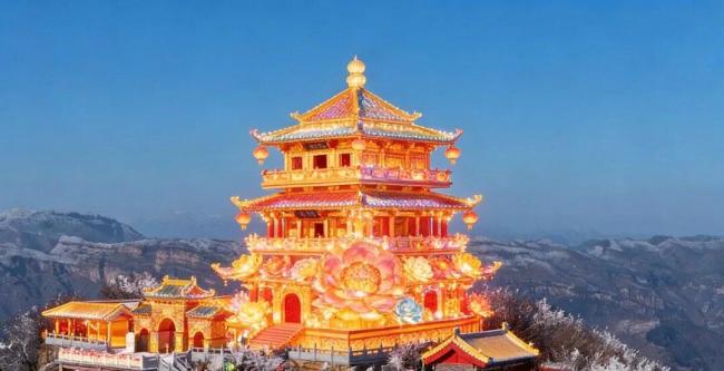 河南地标化身AI花灯点亮元宵夜 光影诉说中原故事