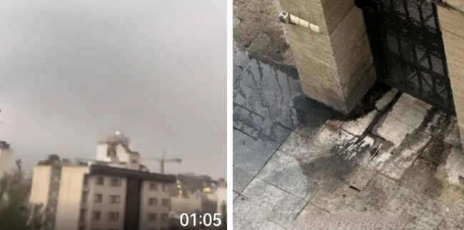 伊朗首都降下黑雨