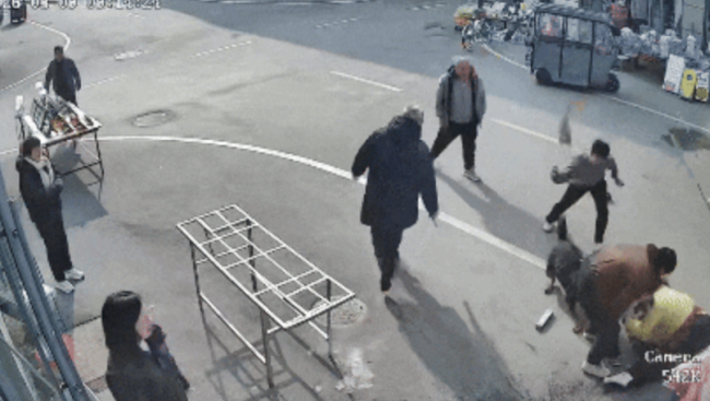 山东临沂一大狗街头撕咬多人 儿童被拖行数米