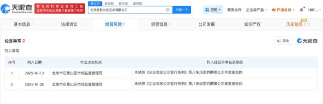 刘晓庆名下多家企业已吊注销