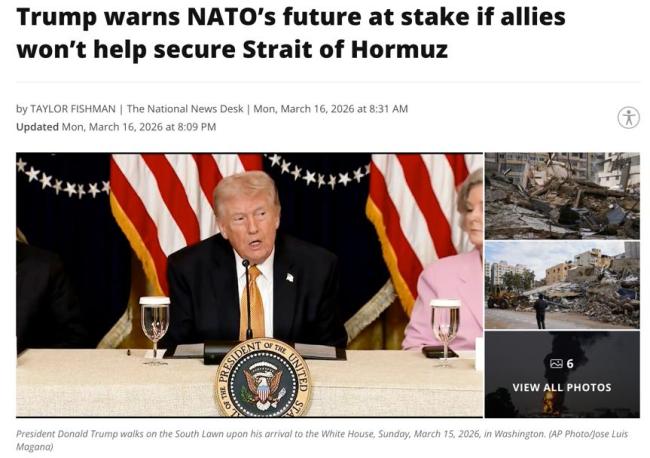 特朗普再提退群 北约盟友拒绝支持