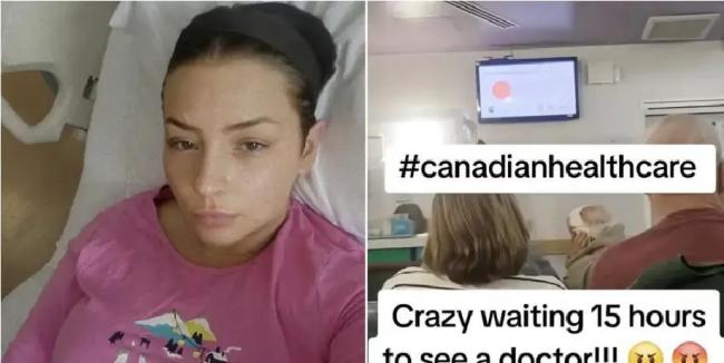 加拿大女子腹痛吐槽急诊最长要等15小时 医疗系统不堪重负