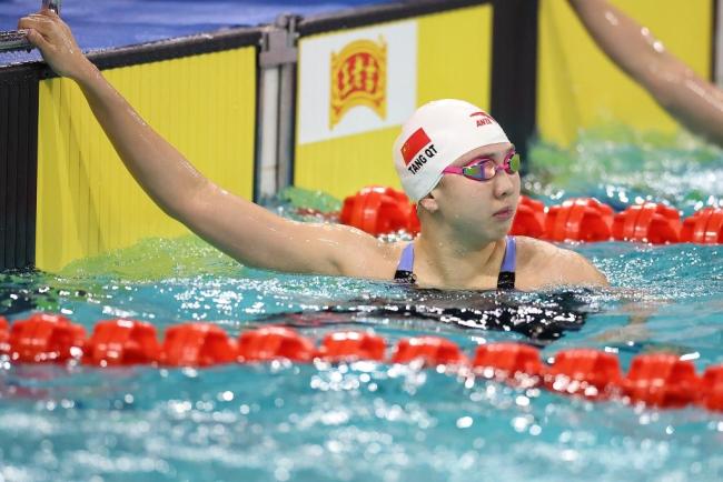 中国游泳公开赛首日预赛：唐钱婷29秒49刷新50蛙亚洲纪录