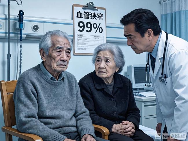 男子陪家人看病被医生发现猝死先兆