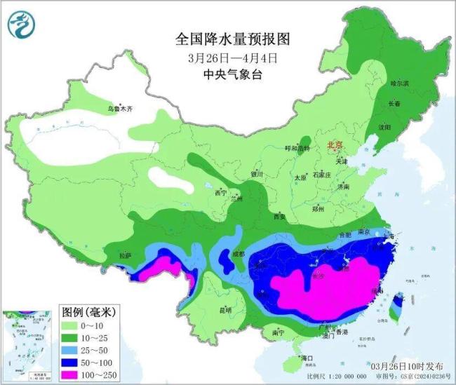 南方将出现暴雨大暴雨 强对流天气来袭