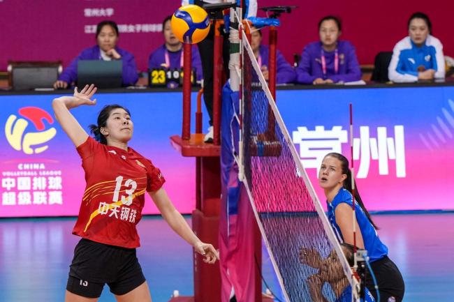 女排超级联赛总决赛江苏3-0上海 主场完胜开启决赛征程