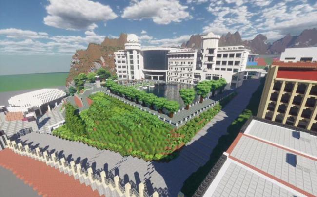 00后小伙在游戏里“重建”母校 青春记忆的数字纽带