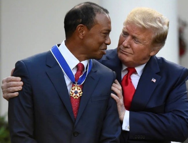 特朗普回应老虎伍兹被捕