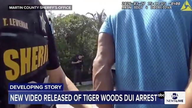老虎伍兹被捕画面曝光 毒驾疑云再起