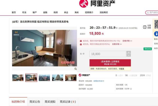 49万买的公寓成凶宅1.88万起拍