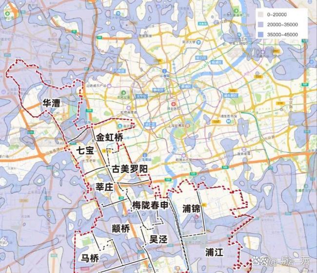 一张图看清上海房价的“水位线” 五年变化揭示板块沉浮
