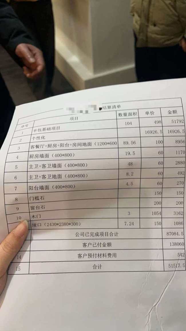 多名消费者称全屋定制遭遇装修烂尾 经销商失联引发退款难题