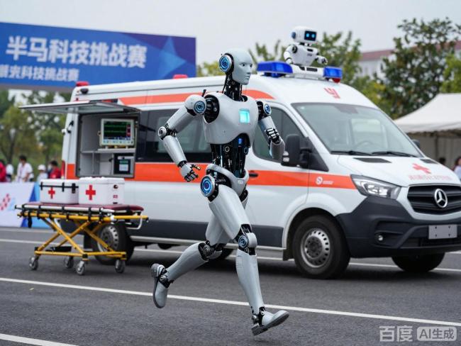 浙江机器人亮相北京亦庄半马 笑点与思考齐飞的科技试炼